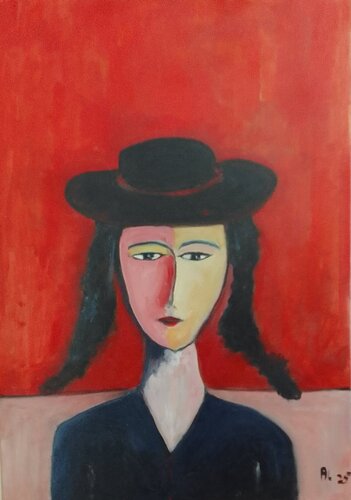DONNA IN CHIARO E SCURO de ALFONSO CESARO, Pintura a la venta en Singulart