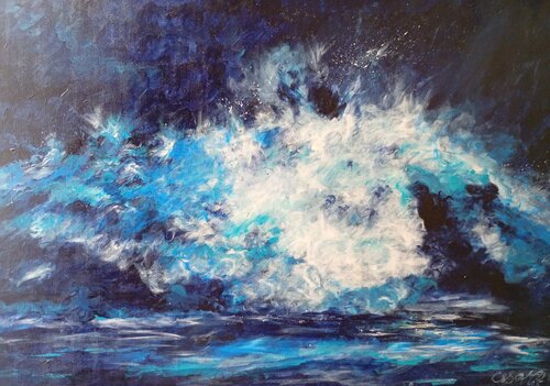 MARE IN TEMPESTA de ALFONSO CESARO, Pintura a la venta en Singulart