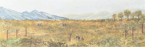 Whispers of Wild de Rafia Rasheed, Pintura a la venta en Singulart