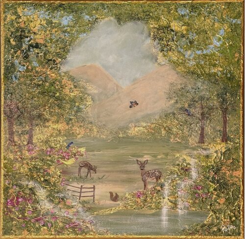 Forest Symphony n° 1 van Rafia Rasheed, Schilderij te koop op Singulart