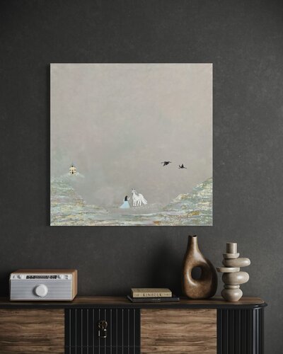 Whispers of Dreamy Vale de Rafia Rasheed, Pintura a la venta en Singulart