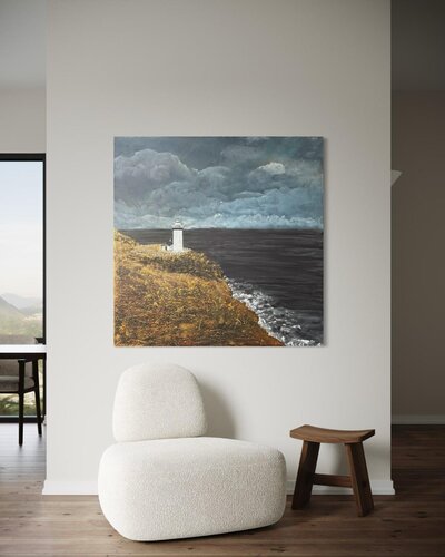 Beacon of Serenity de Rafia Rasheed, Pintura a la venta en Singulart