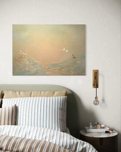 Golden Morning de Rafia Rasheed, Pintura a la venta en Singulart