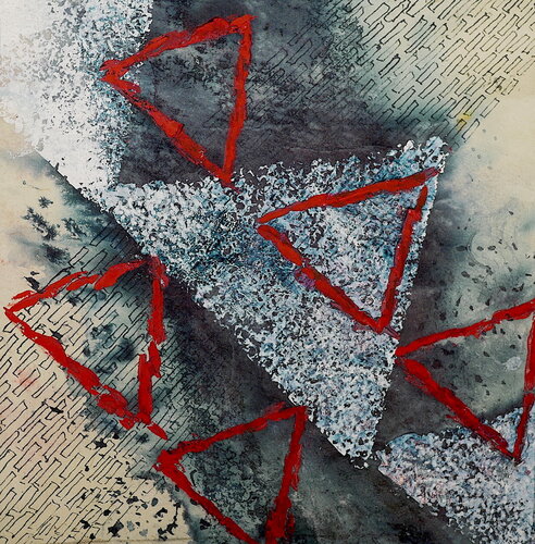 Marche des triangles de Guy Muls, Dibujo a la venta en Singulart