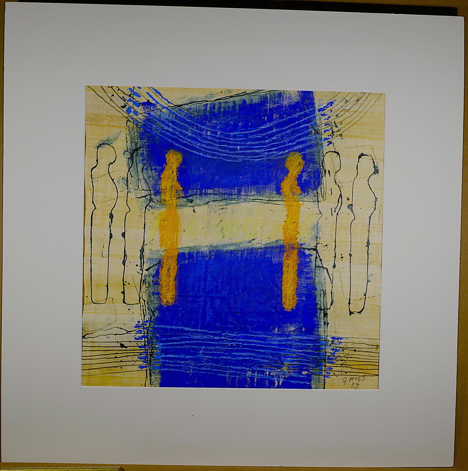 Procession à Gizeh   sur Papyrus Guy Muls