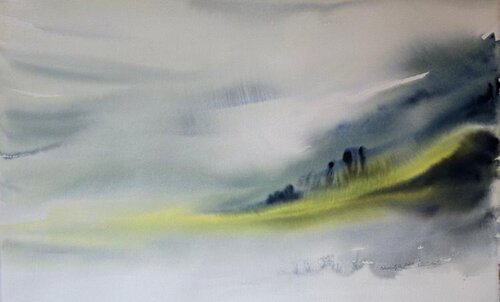 Alba d'Inverno 35x53 von Shirin Eghbal, Malerei kaufen auf Singulart