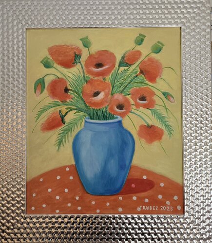 Bodegón amapolas von José Báidez González, Malerei kaufen auf Singulart