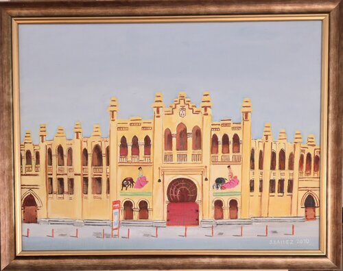 Plaza de toros de Albacete. par José Báidez González, Peinture en vente sur Singulart