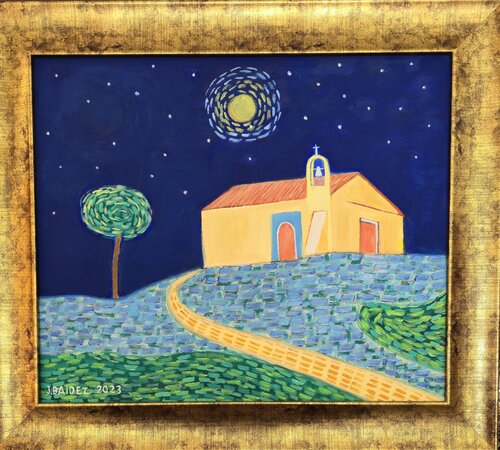 ERMITA DE SANTA ANA DE LA SIERRA by José Báidez González, Painting for Sale on Singulart