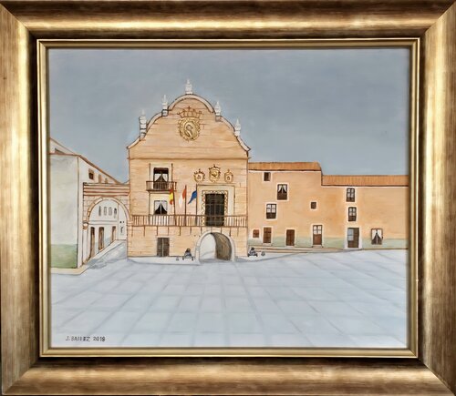 AYUNTAMIENTO DE CHINCHILLA DE MONTE ARAGÓN di José Báidez González, Pittura in vendita su Singulart