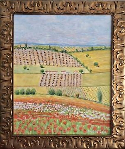 Mosaico de cultivos. von José Báidez González, Malerei kaufen auf Singulart