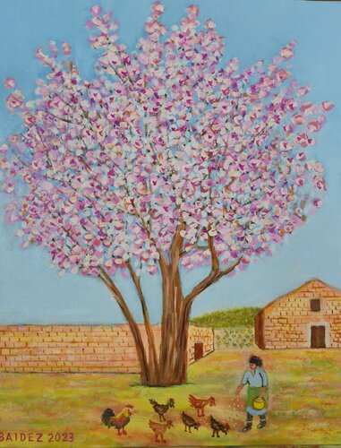 Almendro del Molinar. ALCADOZO. de José Báidez González, Pintura a la venta en Singulart