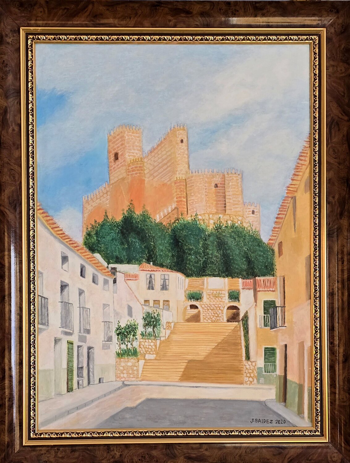 CASTILLO DE ALMANSA José Báidez González Originalgemälde zu verkaufen