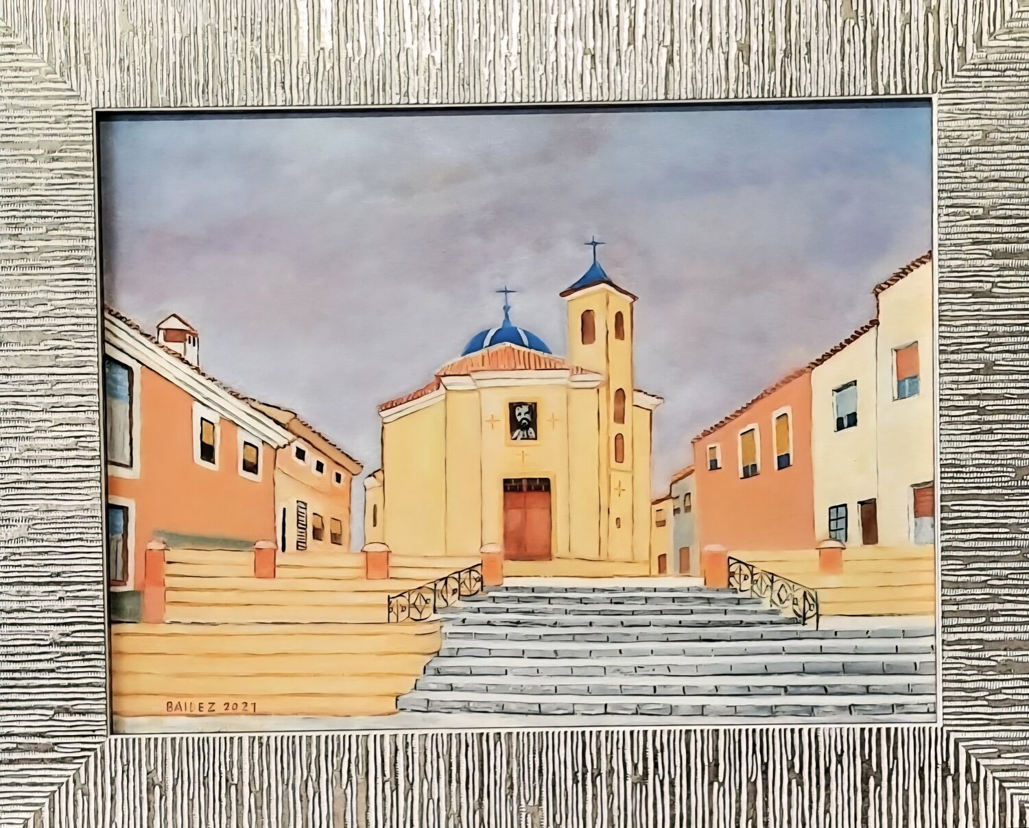 IGLESIA DE SAN ROQUE. HELLÍN. José Báidez González Originalgemälde zu verkaufen