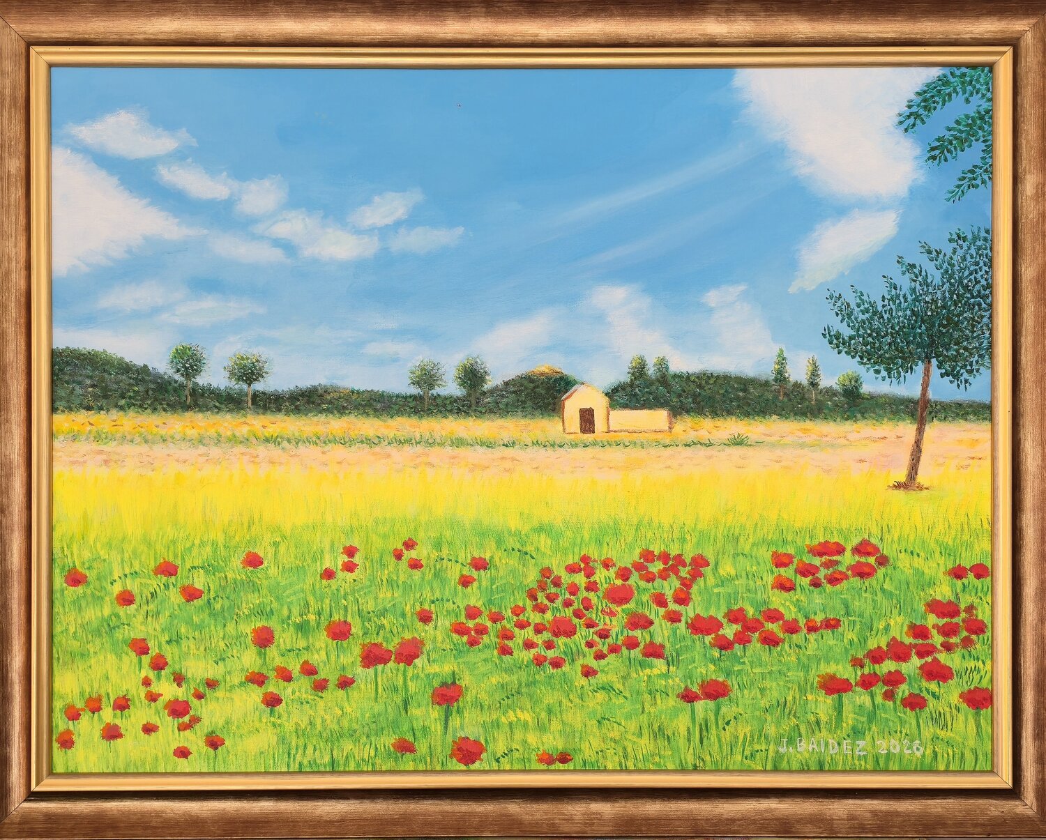 Amapolas en primavera. José Báidez González Originalgemälde zu verkaufen