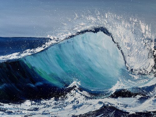 wave daughter of the ocean von Alexander Aleksyuk, Malerei kaufen auf Singulart