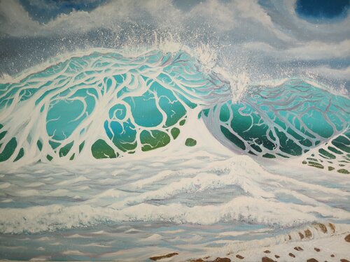 Spirit of the wave von Alexander Aleksyuk, Malerei kaufen auf Singulart