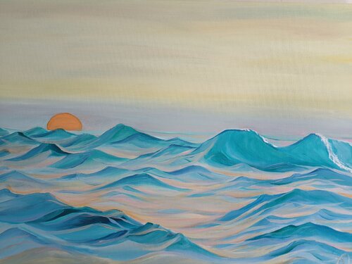 Haos of harmony wave von Alexander Aleksyuk, Malerei kaufen auf Singulart