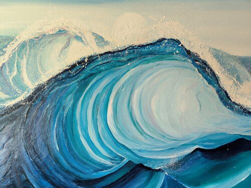 Freshness of the deep ocean water von Alexander Aleksyuk, Malerei kaufen auf Singulart