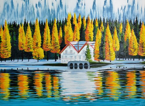 Antholzer See | Anterselva van Alexander Aleksyuk, Schilderij te koop op Singulart