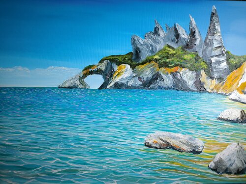 Cala Goloritze par Alexander Aleksyuk, Peinture en vente sur Singulart