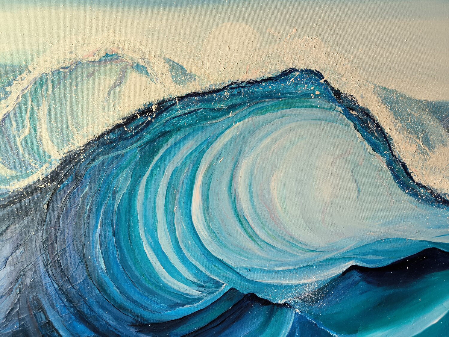 Freshness of the deep ocean water Alexander Aleksyuk Originalgemälde zu verkaufen