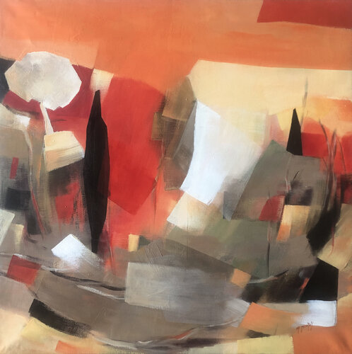 Carré d'automne van Fanou Montel, Schilderij te koop op Singulart