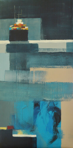 Où vont les eaux bleues ? de Fanou Montel, Pintura a la venta en Singulart