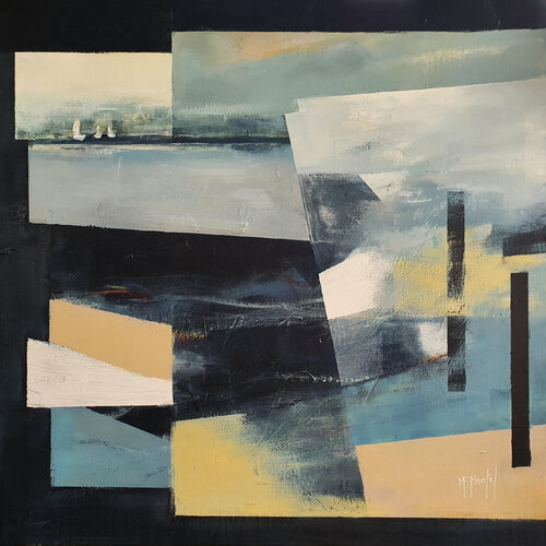 Ocres marines van Fanou Montel, Schilderij te koop op Singulart