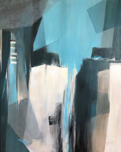 Tout là-haut quelque part van Fanou Montel, Schilderij te koop op Singulart