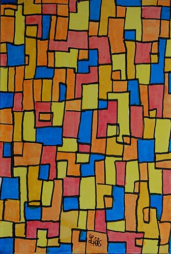 GEOMETRIK I von JACQUES LACOURREGE, Malerei kaufen auf Singulart