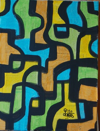Contrôle by JACQUES LACOURREGE, Painting for Sale on Singulart