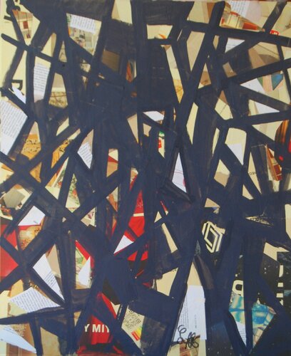 Agitation désordonnée van JACQUES LACOURREGE, Schilderij te koop op Singulart