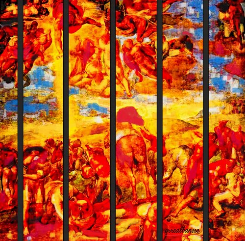 La Caduta di Saul –Arte digitale su metallo Dibond con finitura in plexiglass Opera unica, non replicabile. de Reginaldo Albanese, Digital a la venta en Singulart