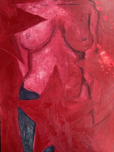 The Red Scare de Letizia Geltz, Pintura a la venta en Singulart