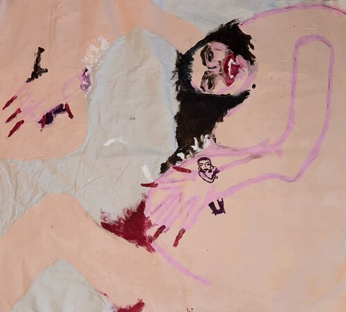 Untitled self-portrait de Letizia Geltz, Pintura a la venta en Singulart
