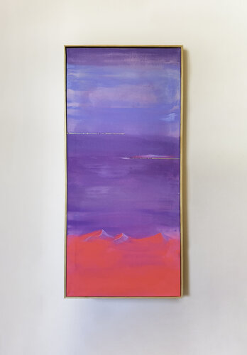 Pink New Moon III von Alexandra Bohemia, Malerei kaufen auf Singulart