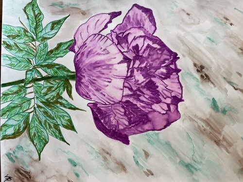 La pivoine enchanté van Valentina Rus, Andere media te koop op Singulart