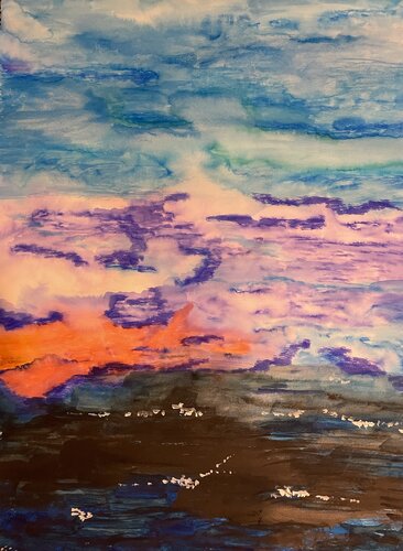 7:20 lever du soleil van Valentina Rus, Schilderij te koop op Singulart