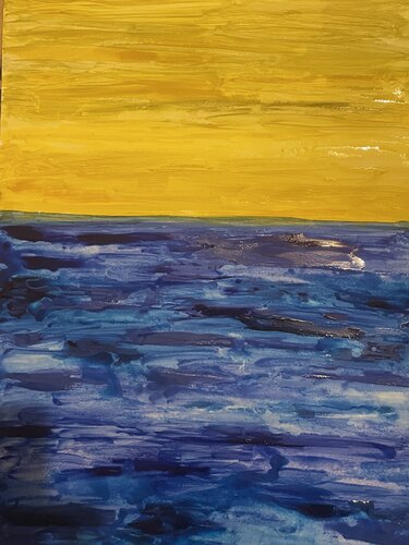 La silence de la Méditerranée van Valentina Rus, Schilderij te koop op Singulart