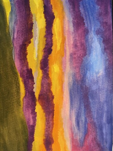 Il y toujours l’espoir…comme un lever du soleil van Valentina Rus, Schilderij te koop op Singulart