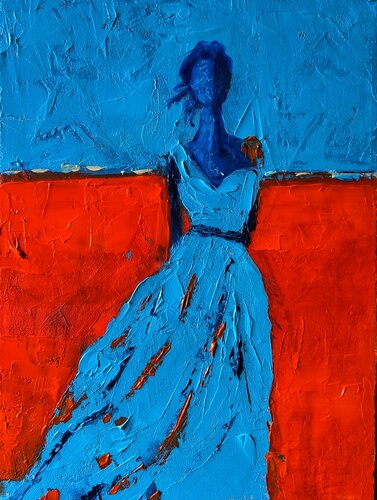 Libertad azul by Miguel De Miguel, Work on Paper for Sale on Singulart