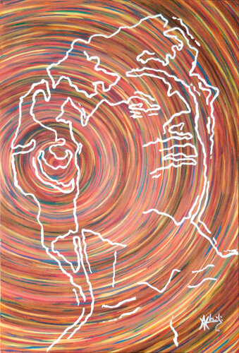 Sculpture mimétique pour chirurgien plasticien névrosé en quête de liberté di Victor Abel, Pittura in vendita su Singulart