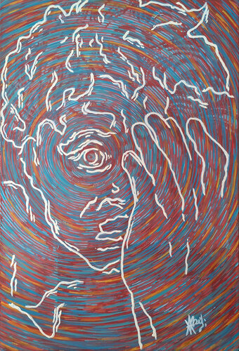 Fresque monumentale mimétique pour plombier paranoïaque désœuvré di Victor Abel, Pittura in vendita su Singulart