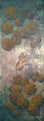 Symphonie Nymphéas en Ut mineur par Victor Abel, Peinture en vente sur Singulart