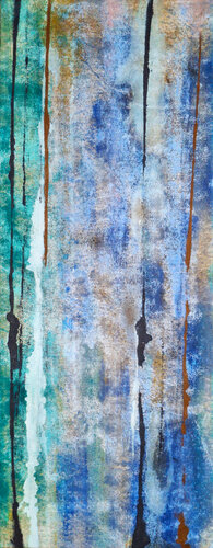Le lagon surchauffe - diptyque 2 par Victor Abel, Peinture en vente sur Singulart