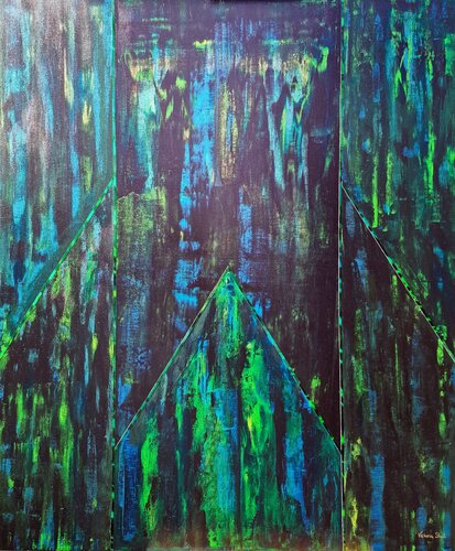 Aurora Geometry von Victoria Shul, Malerei kaufen auf Singulart