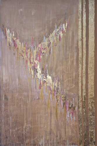 Gilded Flow van Victoria Shul, Schilderij te koop op Singulart