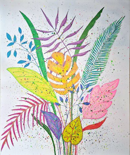 Tropical Splash von Victoria Shul, Malerei kaufen auf Singulart