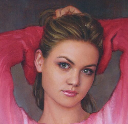 Portrait - Fragment van KOREYBA, Schilderij te koop op Singulart